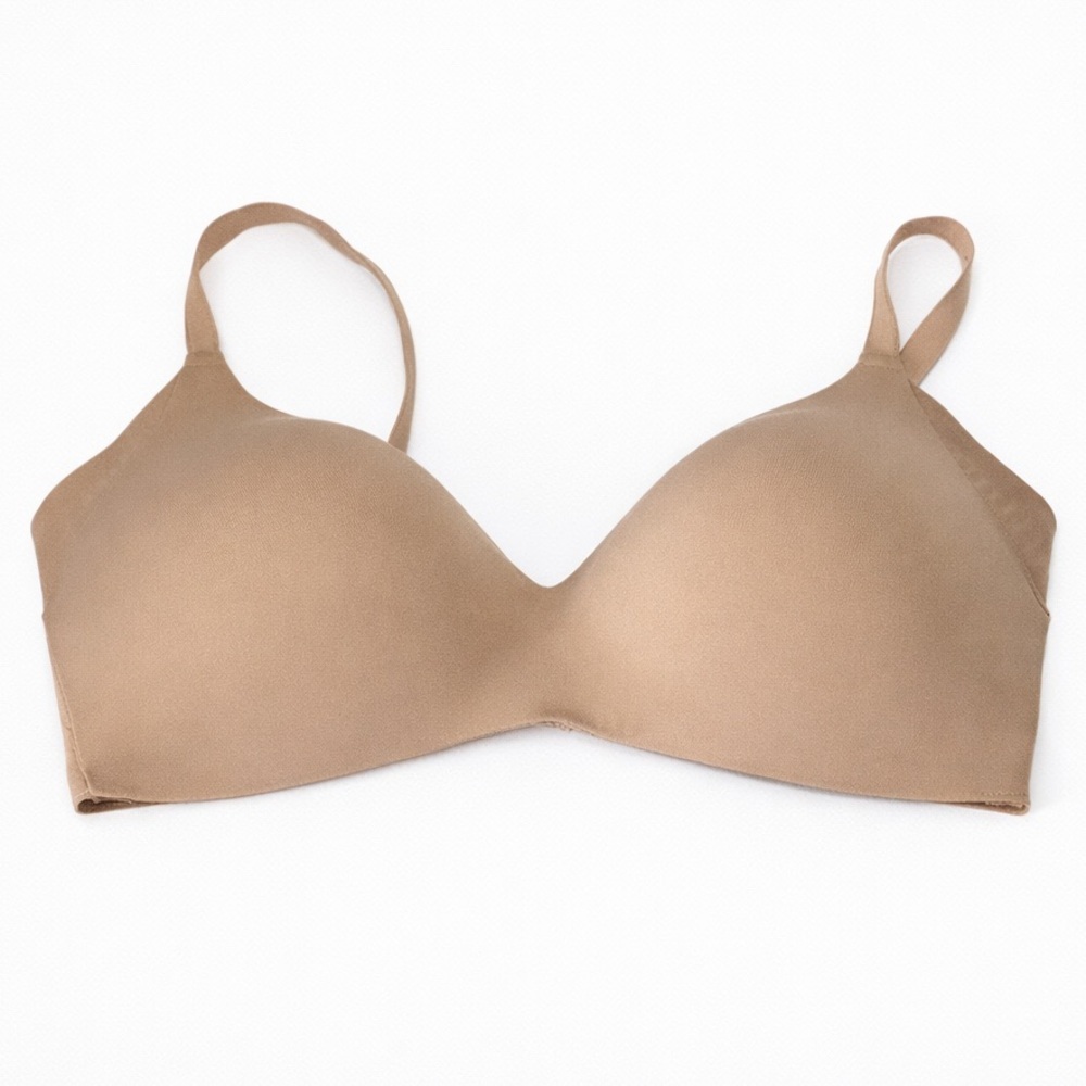 Knix WingWoman Contour Bra Nude Wireless Seamless Support Size 7+ 36DD–38DDD